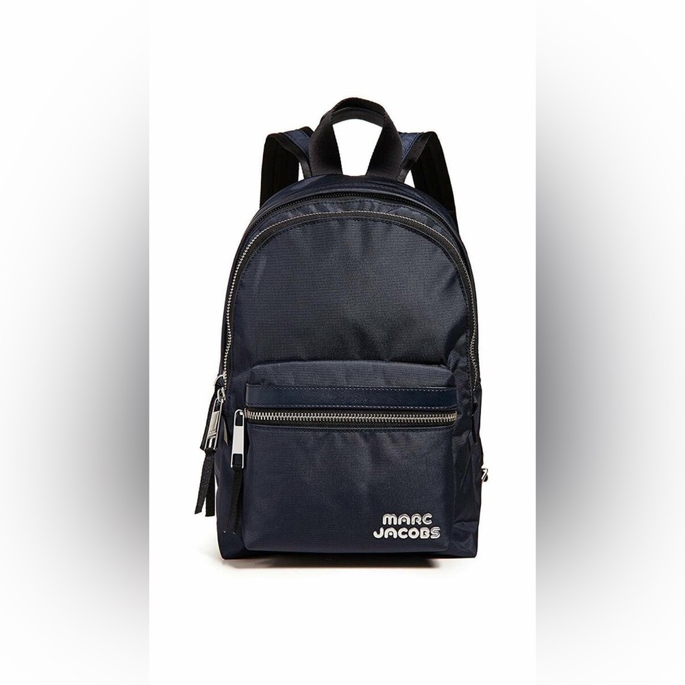 Marc Jacobs Leather Trim Nylon Backpack in Navy blue, NWT  R$225
